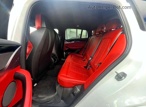 5YM23EC07N9K48359 2022 BMW X4 White Вид задніх сидінь