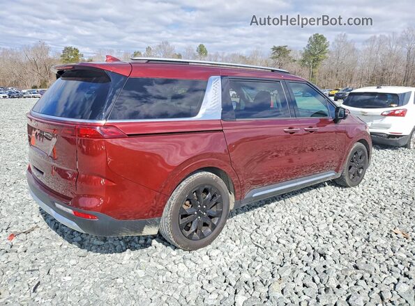 KNDNE5H38N6082034 2022 KIA CARNIVAL Red Передня права чверть