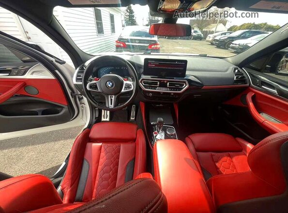 5YM23EC07N9K48359 2022 BMW X4 White Вид салону спереду