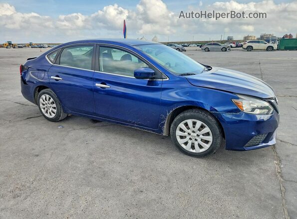 3N1AB7AP9KY326944 2019 NISSAN SENTRA Синий 
