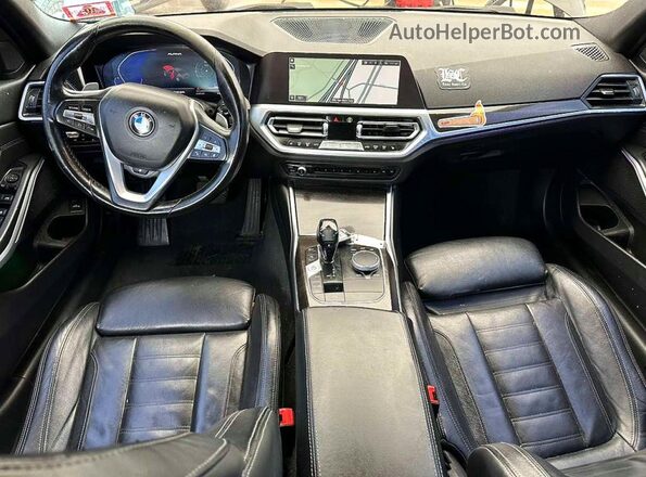 3MW5R7J59K8B01610 2019 BMW 3 SERIES Black წინა პანელის ხედი