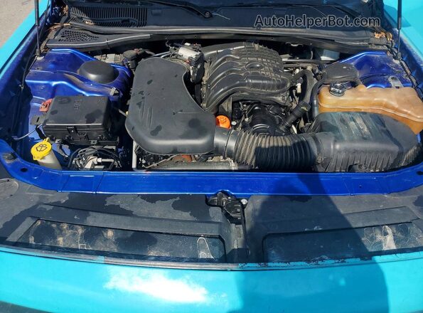 2C3CDZAG7JH172237 2018 DODGE CHALLENGER Blue Engine compartment view