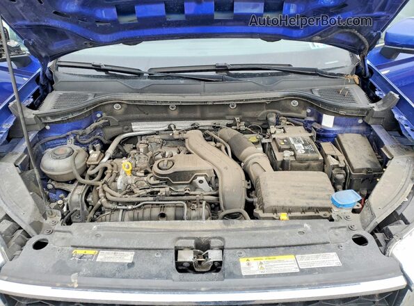 3VVLX7B22NM099121 2022 VOLKSWAGEN OTHER Blue VIN կոդի պիտակի տեսք