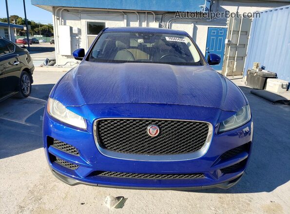 SADCJ2GX4JA236160 2018 JAGUAR F-PACE Blue უკანა ხედი