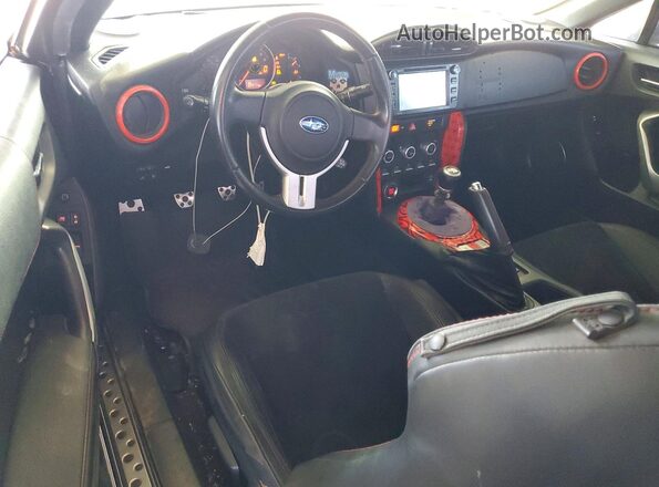 JF1ZCAC11G9602832 2016 SUBARU BRZ Black ხელსაწყოთა პანელის ხედი