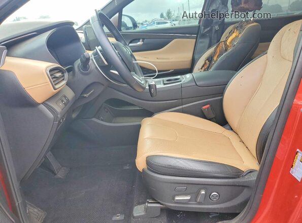 5NMS54AL9PH549300 2023 HYUNDAI SANTA FE CALLIGRAPHY Красный Вид салона спереди