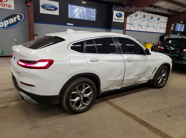 5UX33DT09N9K12081 2022 BMW X4 White Передня права чверть