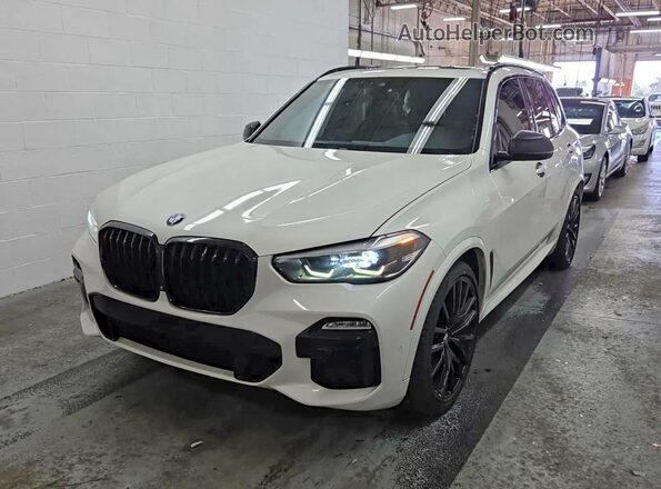 5UXCR4C08L9B00161 2020 BMW X5 White Հետևի ձախ