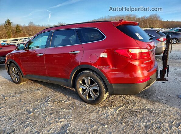 KM8SMDHF5GU143294 2016 HYUNDAI SANTA Red Задня права чверть