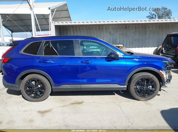 7FARS6H98PE023288 2023 HONDA CR-V HYBRID Blue Вид задньої частини салону
