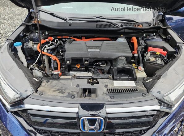 7FART6H53ME000992 2021 HONDA CR-V Blue Rear interior view