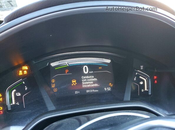 7FART6H80ME024354 2021 HONDA CR-V Gray Вид щитка приладів