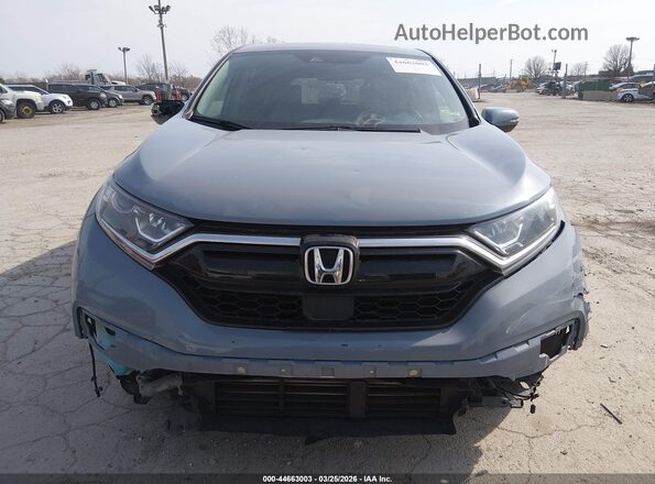 7FARW2H50NE017654 2022 HONDA CR-V Light Blue Rear interior view
