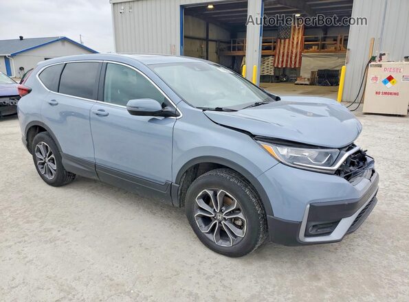 7FARW2H5XME002898 2021 HONDA CR-V Blue Delantero derecho