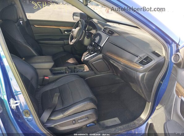 7FARW2H86ME015402 2021 HONDA CR-V Blue Front interior view