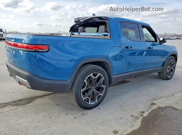 7FCTGAAA1PN018200 2023 RIVIAN R1T Blue უკანა მარჯვენა