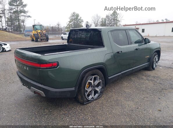 7FCTGAAA9NN015378 2022 RIVIAN R1T Зеленый Задняя правая четверть