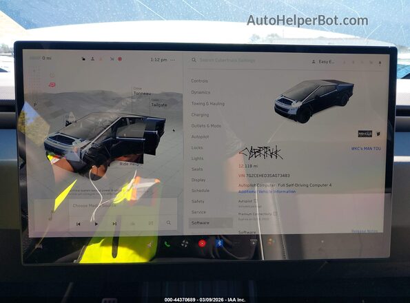 7G2CEHED3SA073483 2025 TESLA CYBERTRUCK Silver Vista de los asientos traseros