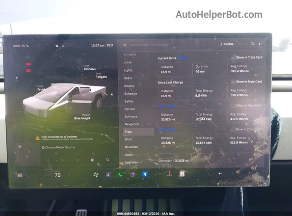 7G2CEHED5RA002165 2024 TESLA CYBERTRUCK Серый Вид задних сидений