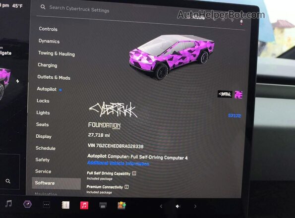 7G2CEHED8RA028338 2024 TESLA CYBERTRUCK Green Widok tylnych siedzeń