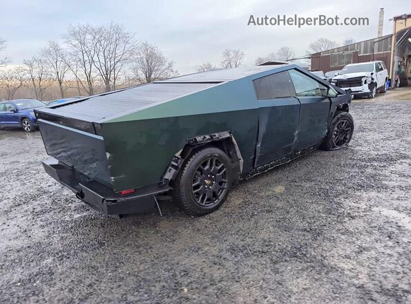 7G2CEHED8RA028338 2024 TESLA CYBERTRUCK Green Przód prawy