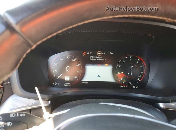 7JR102TM0MG109684 2021 VOLVO S60 Синий Вид щитка приборов