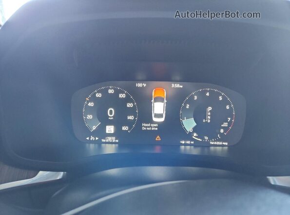 7JRA22TKXKG007430 2019 VOLVO S60 Black Vista del cuadro de instrumentos