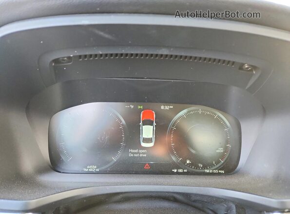 7JRL12FZ6NG155941 2022 VOLVO S60 Gray Vista del cuadro de instrumentos