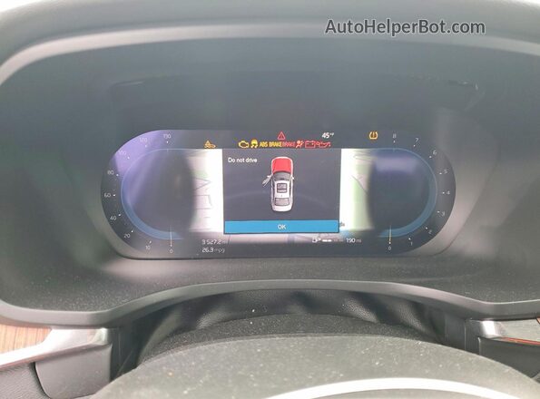 7JRL12TL4RG282631 2024 VOLVO S60 White Instrument cluster view