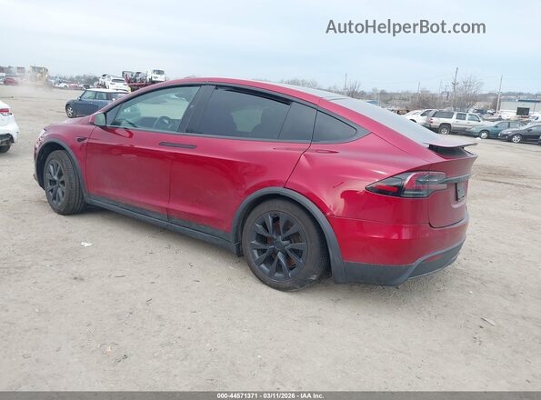 7SAXCAE52PF426643 2023 TESLA MODEL X Бордовый Задняя левая четверть