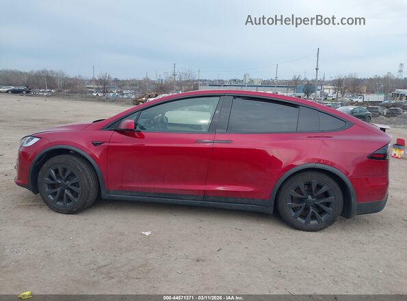 7SAXCAE52PF426643 2023 TESLA MODEL X Бордовый Вид задней части салона