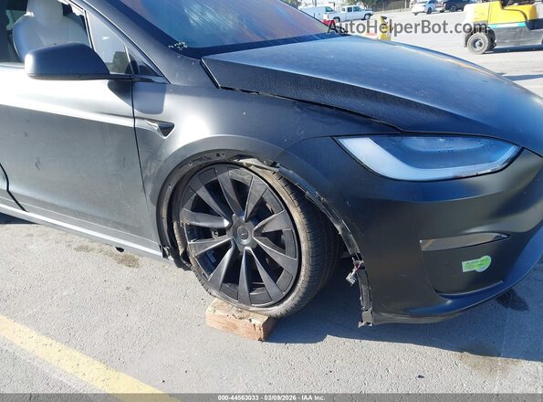 7SAXCAE55NF350168 2022 TESLA MODEL X Black Դիմացի տեսք