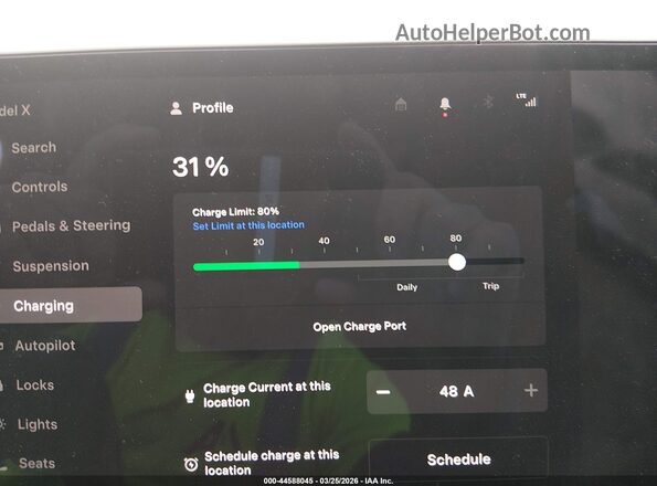 7SAXCBE50NF360550 2022 TESLA MODEL X Burgundy 