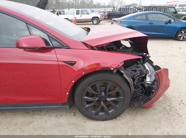 7SAXCBE50NF360550 2022 TESLA MODEL X Burgundy 