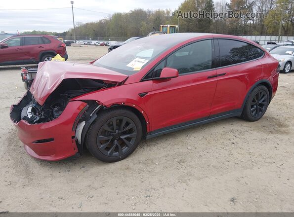 7SAXCBE50NF360550 2022 TESLA MODEL X Burgundy Front left