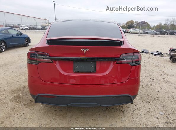 7SAXCBE50NF360550 2022 TESLA MODEL X Burgundy 