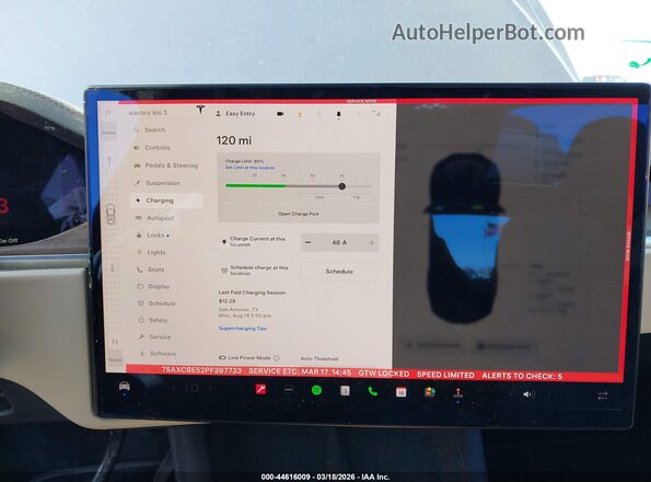 7SAXCBE52PF397733 2023 TESLA MODEL X Blue 