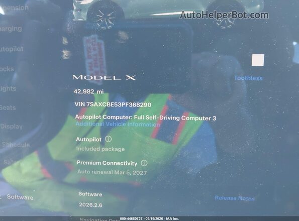 7SAXCBE53PF368290 2023 TESLA MODEL X Black 