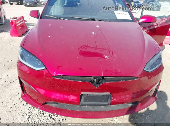 7SAXCBE53TF473535 2026 TESLA MODEL X Red Widok z tyłu