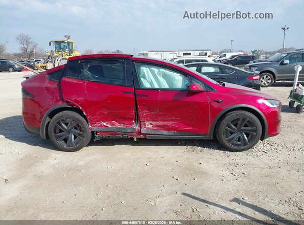 7SAXCBE53TF473535 2026 TESLA MODEL X Red Widok wnętrza z tyłu