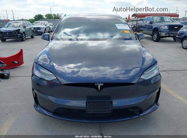 7SAXCBE56NF334745 2022 TESLA MODEL X Gray Вид щитка приладів