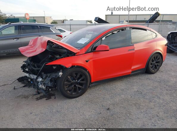 7SAXCBE58RF459994 2024 TESLA MODEL X Orange Передня ліва чверть