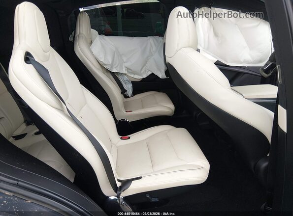 7SAXCBE63NF334002 2022 TESLA MODEL X Gray Widok naklejki z numerem VIN