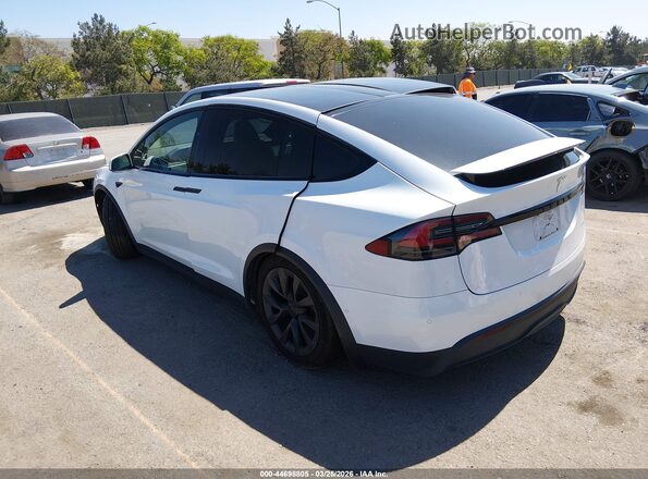 7SAXCBE64NF331741 2022 TESLA MODEL X White Tył lewy