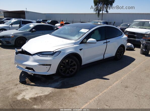 7SAXCBE64NF331741 2022 TESLA MODEL X White Przód lewy