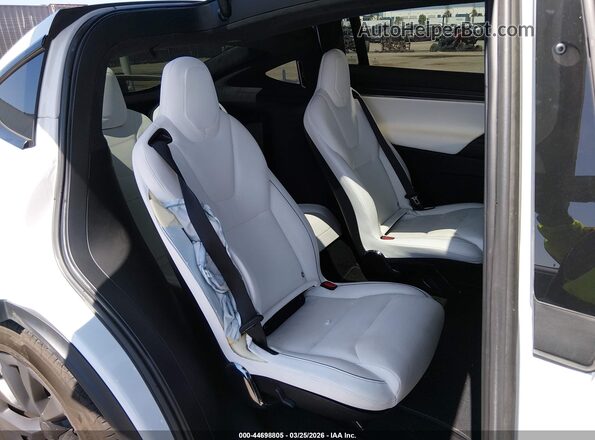 7SAXCBE64NF331741 2022 TESLA MODEL X White Widok naklejki z numerem VIN