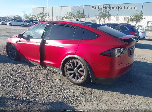 7SAXCBE64RF440576 2024 TESLA MODEL X Burgundy Trasero izquierdo