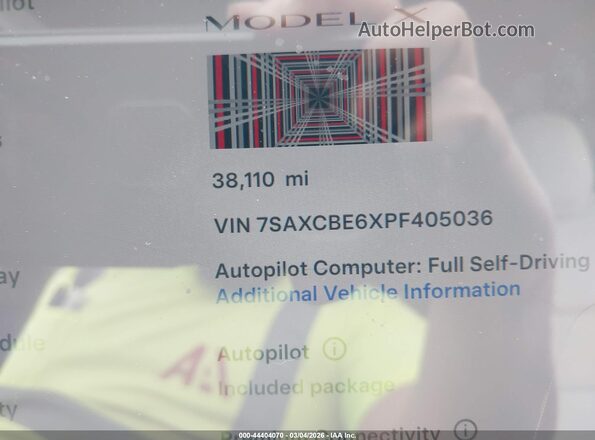 7SAXCBE6XPF405036 2023 TESLA MODEL X Black 
