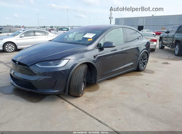 7SAXCDE53RF443231 2024 TESLA MODEL X Blue Передня ліва чверть