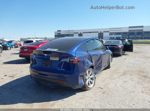 7SAYGAEE0NF428929 2022 TESLA MODEL Y Blue უკანა მარჯვენა